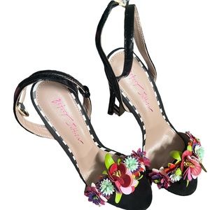 Betsey Johnson Floral Heels